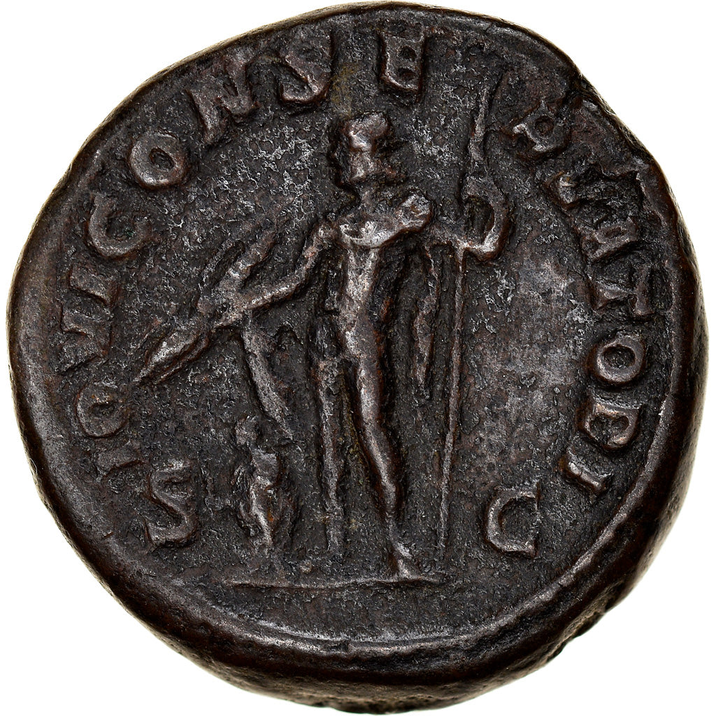 Coin, Gordian III, As, 238-239, Rome, EF(40-45), Bronze, RIC:255a