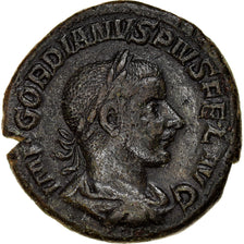 Coin, Gordian III, As, 243-244, Rome, AU(50-53), Bronze, RIC:337b
