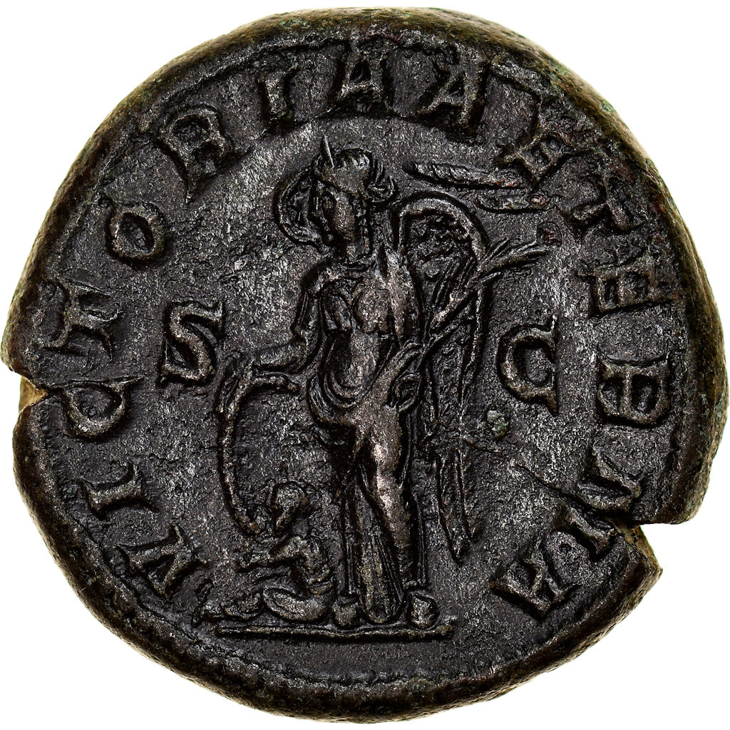 Coin, Gordian III, As, 243-244, Rome, AU(50-53), Bronze, RIC:337b