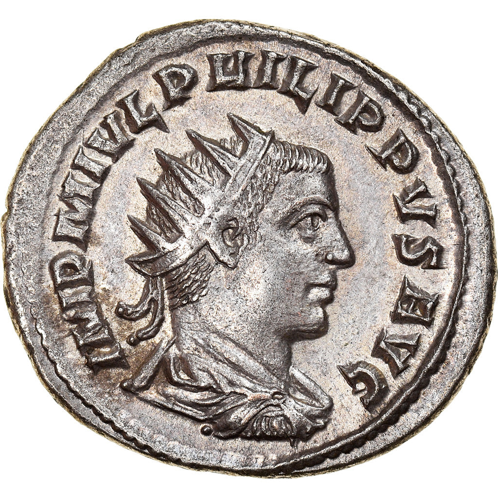 Monnaie, Philippe II, Antoninien, 247-249, Antioche, TTB+, Billon, RIC:241