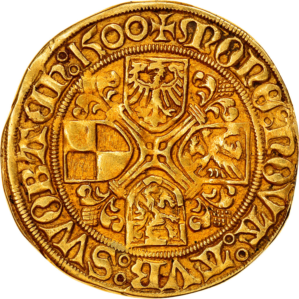 Moneta, Germania, BRANDENBURG, MARKGRAF FRIEDRICH, Goldgulden, 1500, Schwabach