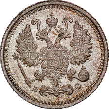 Coin, Russia, Nicholas II, 10 Kopeks, 1915, Petrograd, MS(60-62), Silver
