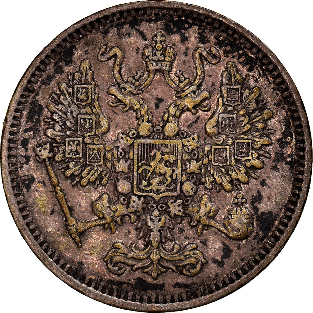 Monnaie, Russie, Alexander II, 10 Kopeks, 1861, St. Petersburg, TTB, Argent