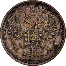 Monnaie, Russie, Alexander II, 10 Kopeks, 1861, St. Petersburg, TTB, Argent
