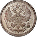 Coin, Russia, Nicholas II, 5 Kopeks, 1898, Saint-Petersburg, AU(55-58), Silver