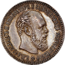 Moneta, Russia, Alexander III, 25 Kopeks, 1894, St. Petersburg, BB+, Argento