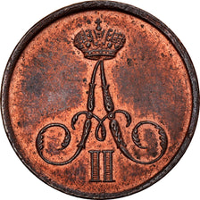 Münze, Russland, Alexander II, Denga, 1/2 Kopek, 1857, Warsaw, UNZ, Kupfer