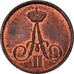 Münze, Russland, Alexander II, Denga, 1/2 Kopek, 1857, Warsaw, UNZ, Kupfer
