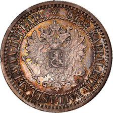 Coin, Finland, Alexander II, Markka, 1865, AU(50-53), Silver, KM:3.1