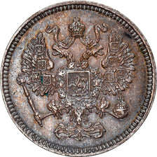 Coin, Russia, Alexander II, 10 Kopeks, 1861, St. Petersburg, MS(60-62), Silver