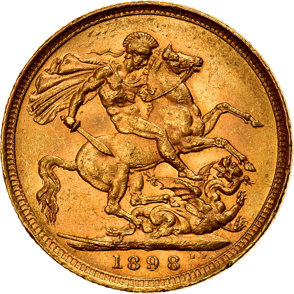 Moneta, Australia, Victoria, Sovereign, 1898, Sydney, AU(50-53), Złoto, KM:13