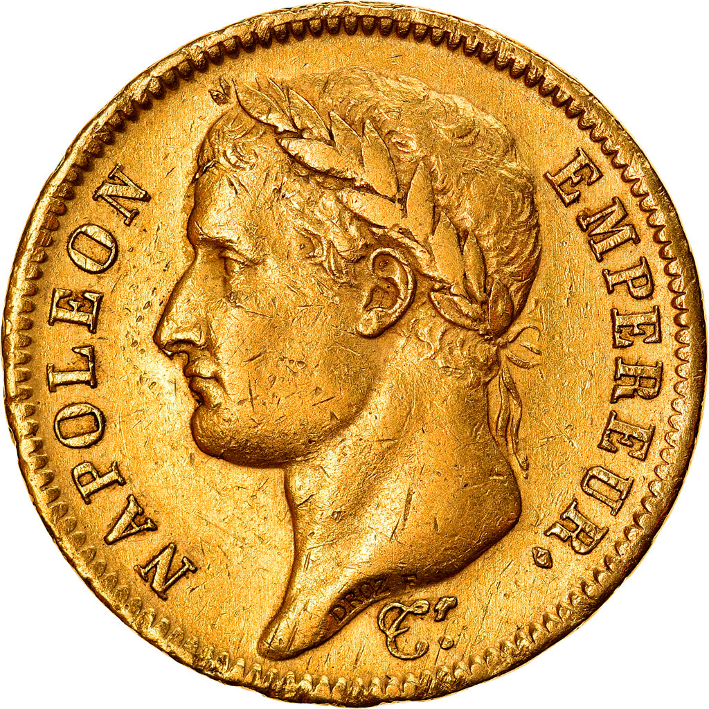 Moneda, Francia, Napoléon I, 40 Francs, 1811, Paris, MBC, Oro, KM:696.1