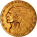 Münze, Vereinigte Staaten, Indian Head, $2.50, Quarter Eagle, 1910, U.S. Mint