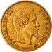 Münze, Frankreich, Napoleon III, 10 Francs, 1858, Paris, S+, Gold, KM:784.3