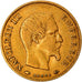 Moneta, Francia, Napoleon III, 10 Francs, 1858, Paris, MB+, Oro, KM:784.3