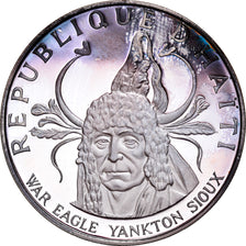 Coin, Haiti, Yankton Sioux, 10 Gourdes, 1971, Proof, MS(65-70), Silver, KM:85