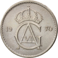 Moneda, Suecia, Gustaf VI, 50 Öre, 1970, EBC, Cobre - níquel, KM:837