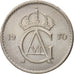 Coin, Sweden, Gustaf VI, 50 Öre, 1970, AU(55-58), Copper-nickel, KM:837