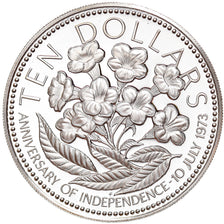 Coin, Bahamas, Elizabeth II, 10 Dollars, 1975, Franklin Mint, U.S.A., Proof