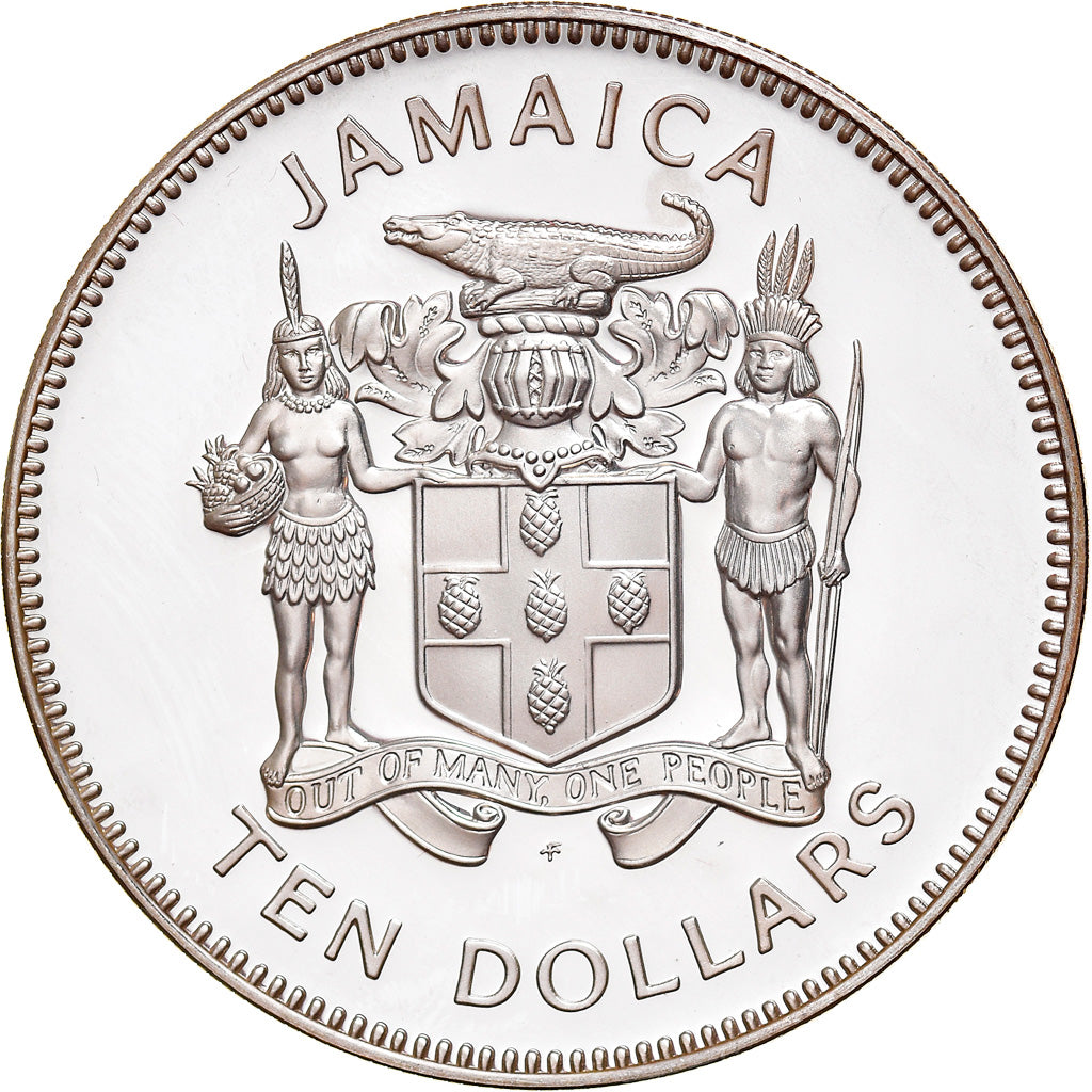Monnaie, Jamaica, Elizabeth II, 10 Dollars, 1979, Franklin Mint, USA, FDC