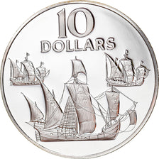 Coin, TRINIDAD & TOBAGO, 10 Dollars, 1983, Franklin Mint, Proof, MS(65-70)
