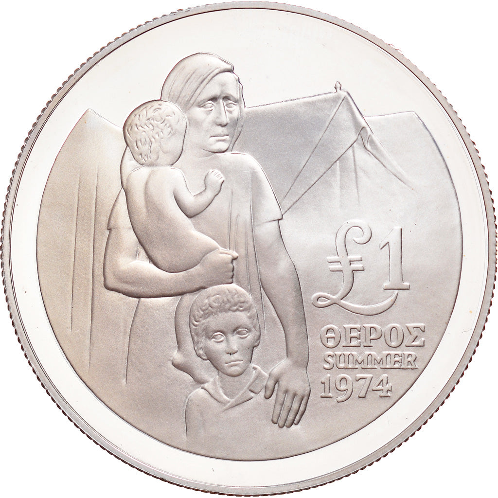 Moneta, Cipro, Pound, 1976, Proof, FDC, Argento, KM:46a