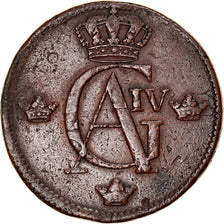 Coin, Sweden, Gustaf IV Adolf, Skilling, 1805, EF(40-45), Copper, KM:566