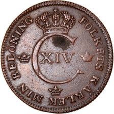 Coin, Sweden, Carl XIV Johan, 1/2 Skilling, 1821, EF(40-45), Copper, KM:596