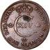 Coin, Sweden, Carl XIV Johan, 1/2 Skilling, 1821, EF(40-45), Copper, KM:596