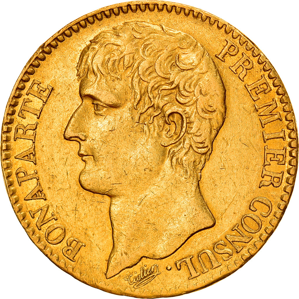 Monnaie, France, Napoléon I, 40 Francs, An 12, Paris, TTB+, Or, Gadoury:1080