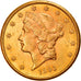 Coin, United States, Liberty Head, $20, Double Eagle, 1893, U.S. Mint, San