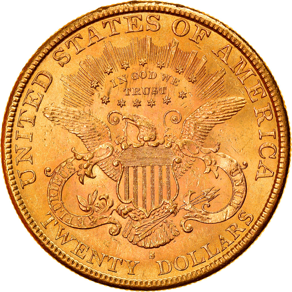 Coin, United States, Liberty Head, $20, Double Eagle, 1893, U.S. Mint, San
