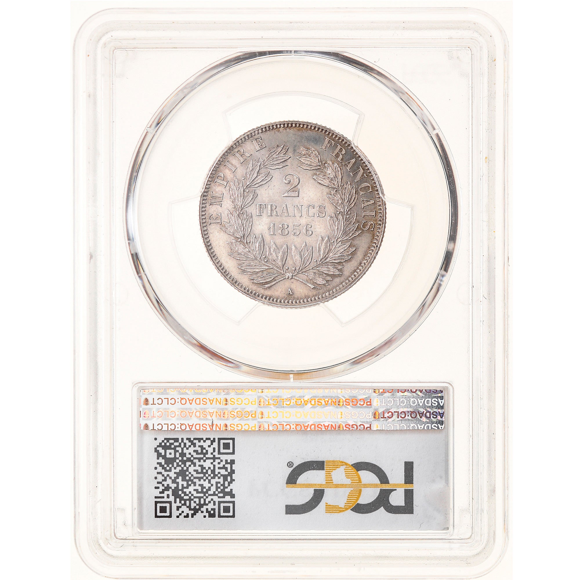 Coin, France, Napoleon III, Napoléon III, 2 Francs, 1856, Paris, PCGS, MS63