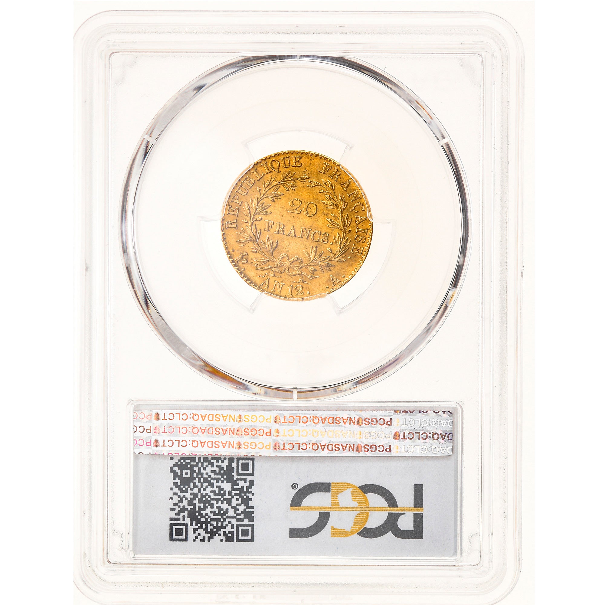Münze, Frankreich, Napoléon I, 20 Francs, An 12, Paris, PCGS, AU58, VZ, Gold