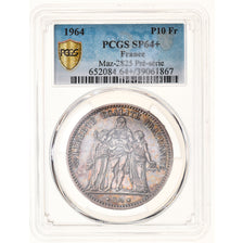 Monnaie, France, Hercule, 10 Francs, 1964, Pré-série, PCGS, SP64+, SPL+