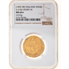 Coin, Great Britain, Henri VII (1485-1509), Gold Angel, 1495-1498, London, NGC