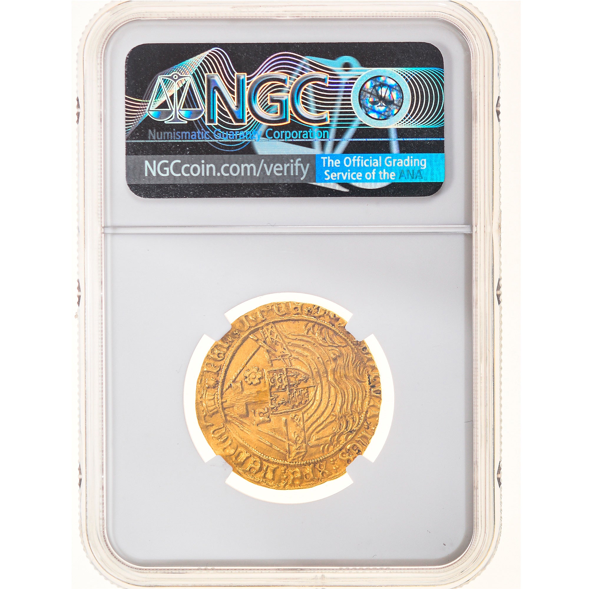 Moneda, Gran Bretaña, Henri VII (1485-1509), Gold Angel, 1495-1498, London