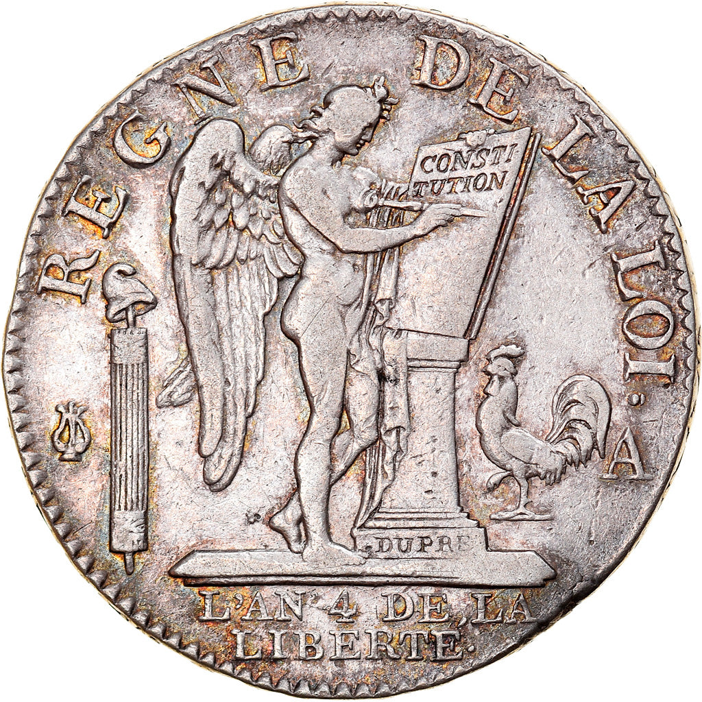 Munten, Frankrijk, Louis XVI, 1/2 ECU, 3 Livres, 1792, Paris, ZF+, Zilver