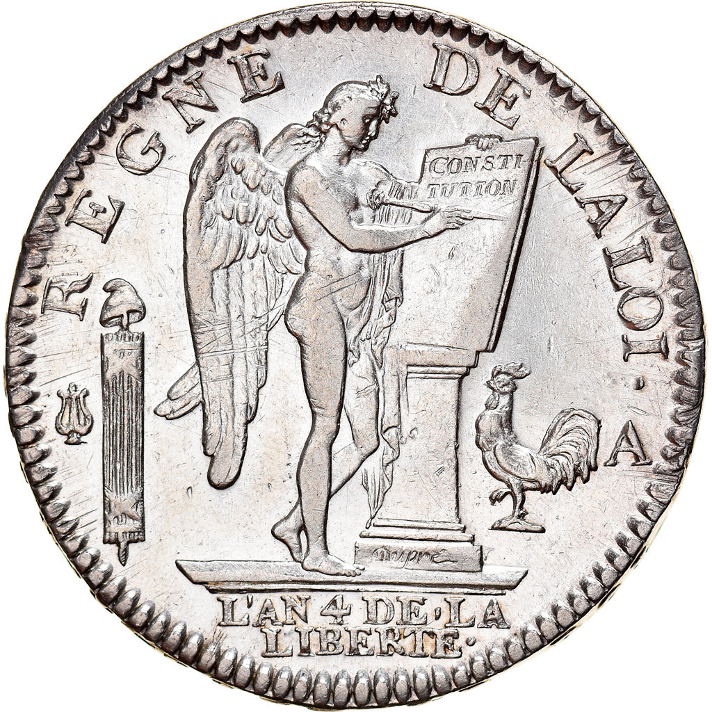 Moneta, Francia, Louis XVI, Écu de 6 livres françois, ECU, 6 Livres, 1792