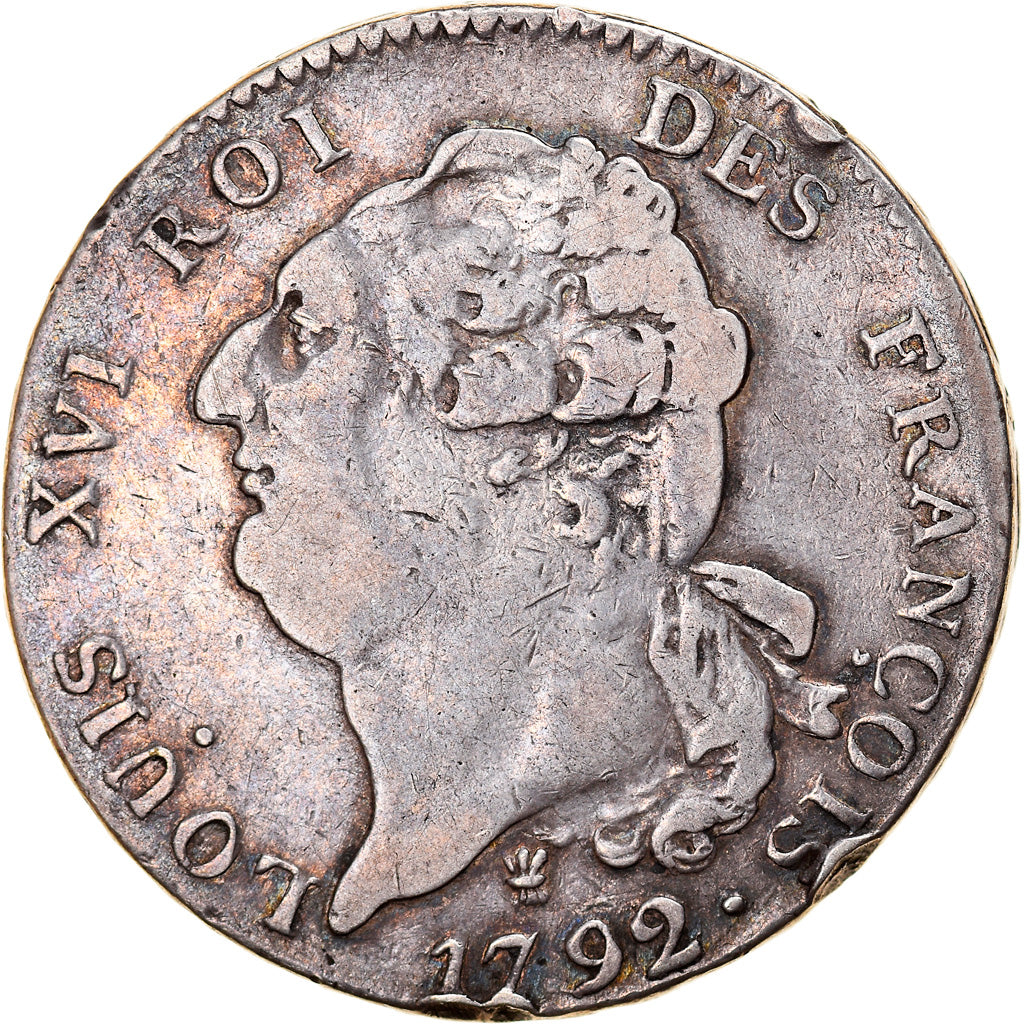 Moneta, Francia, Louis XVI, Écu de 6 livres françois, ECU, 6 Livres, 1792