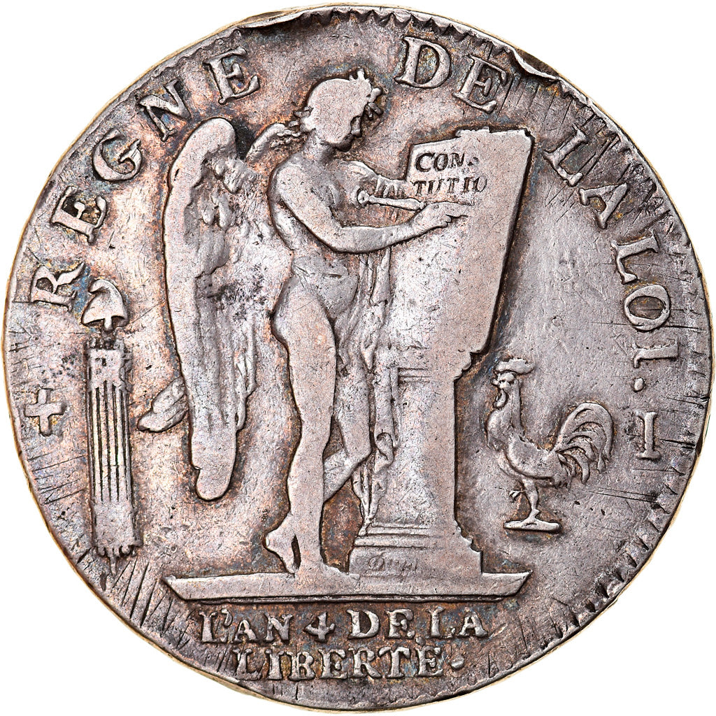 Moneta, Francia, Louis XVI, Écu de 6 livres françois, ECU, 6 Livres, 1792