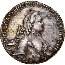 Munten, Rusland, Catherine II, Rouble, 1764, Saint-Petersburg, ZF+, Zilver