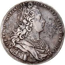 Coin, Russia, Peter II, Rouble, 1728, Moscow, VF(30-35), Silver, KM:182.2