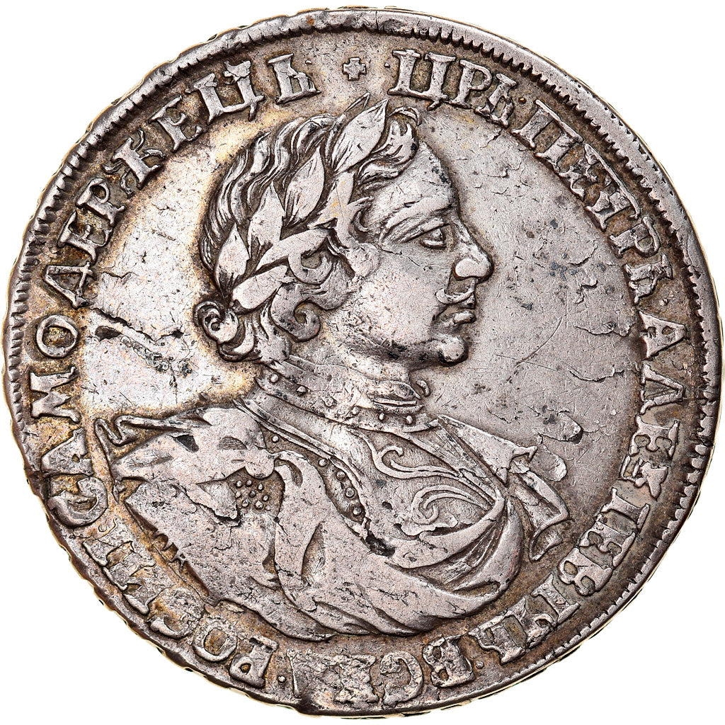 Coin, Russia, Peter I, Rouble, 1719, Moscow, EF(40-45), Silver, KM:157.2