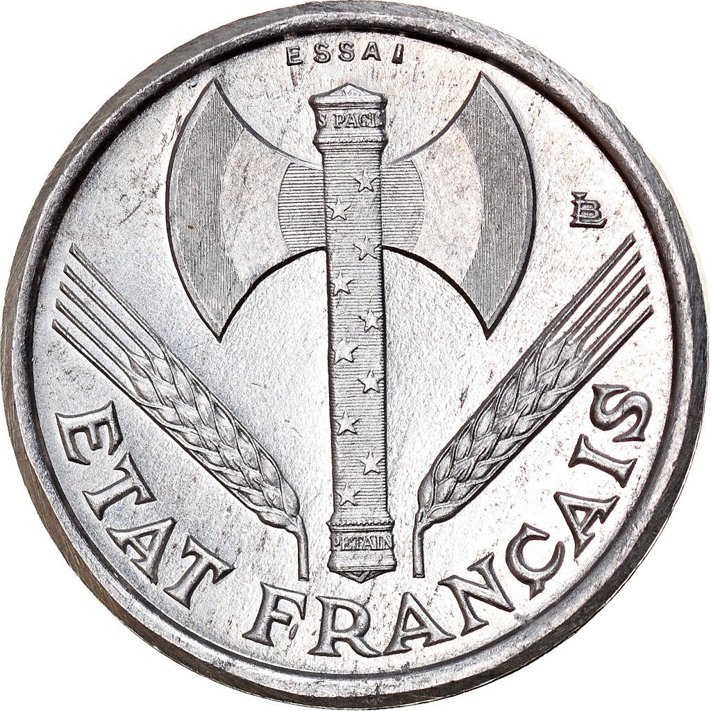 Monnaie, France, Bazor, 50 Centimes, 1942, Essai-Piéfort, SPL, Aluminium
