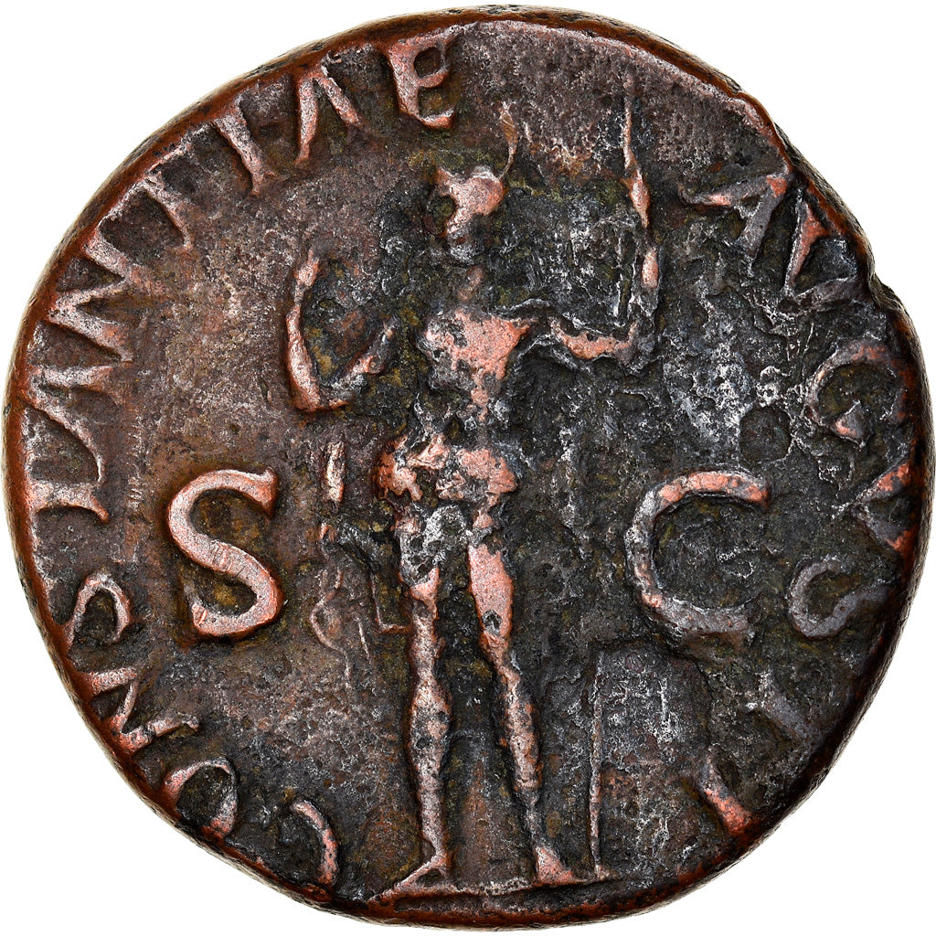 Coin, Claudius, As, 42-50, Rome, VF(30-35), Bronze, RIC:95