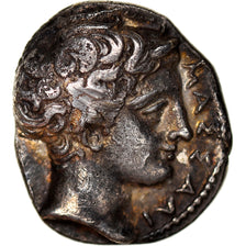 Coin, Massalia, Obol, 425-400 BC, Marseille, Rare, AU(55-58), Silver, Feugère &
