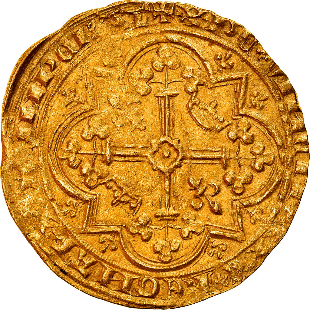 Coin, France, Charles V, Franc à pied, EF(40-45), Gold, Duplessy:360A