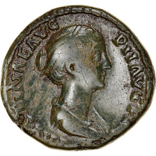Moneta, Faustina II, Sesterzio, 147-150, Rome, MB, Bronzo, RIC:1387