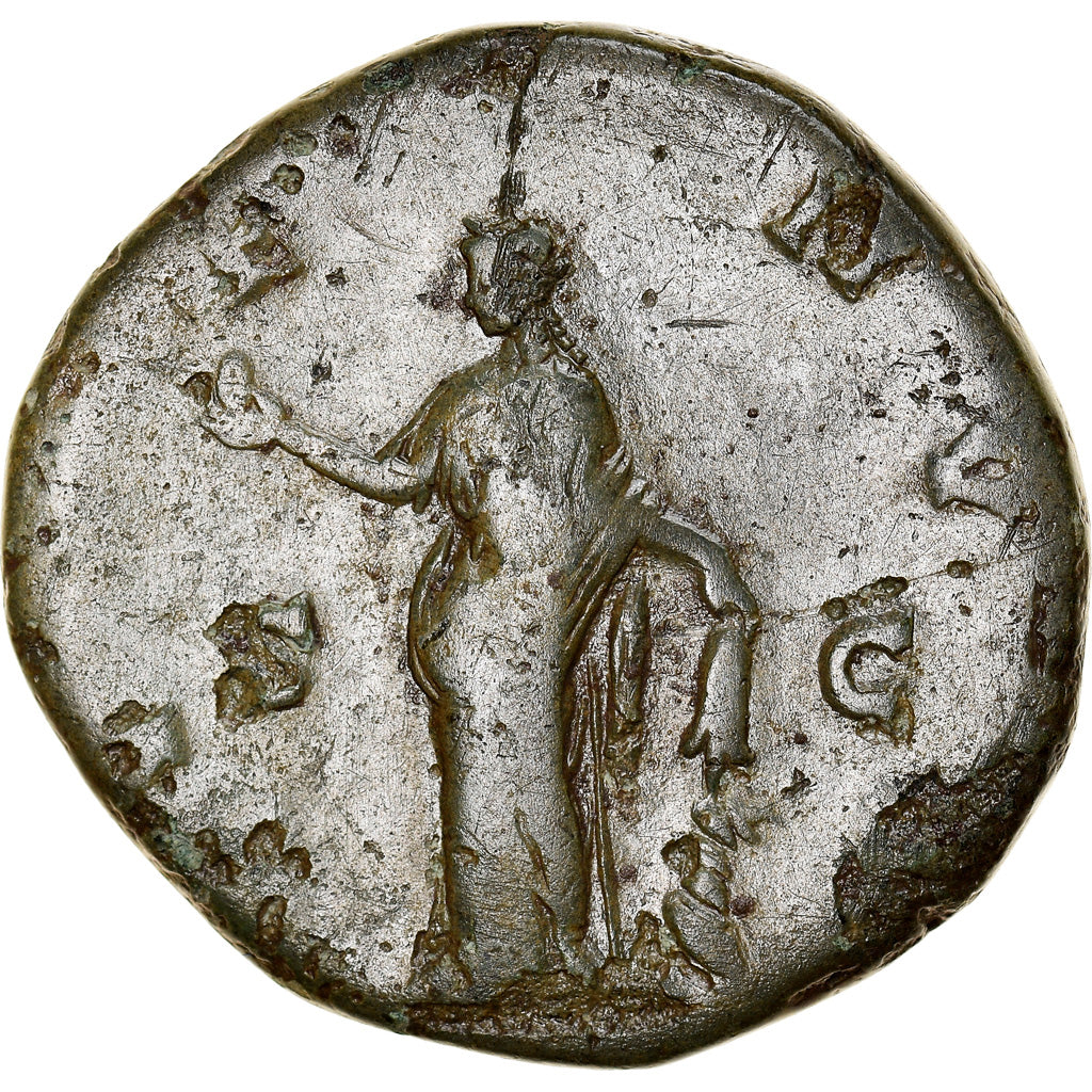 Coin, Faustina II, Sestertius, 147-150, Rome, VF(20-25), Bronze, RIC:1387